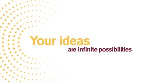 Your ideas are infinite possibilities business card example